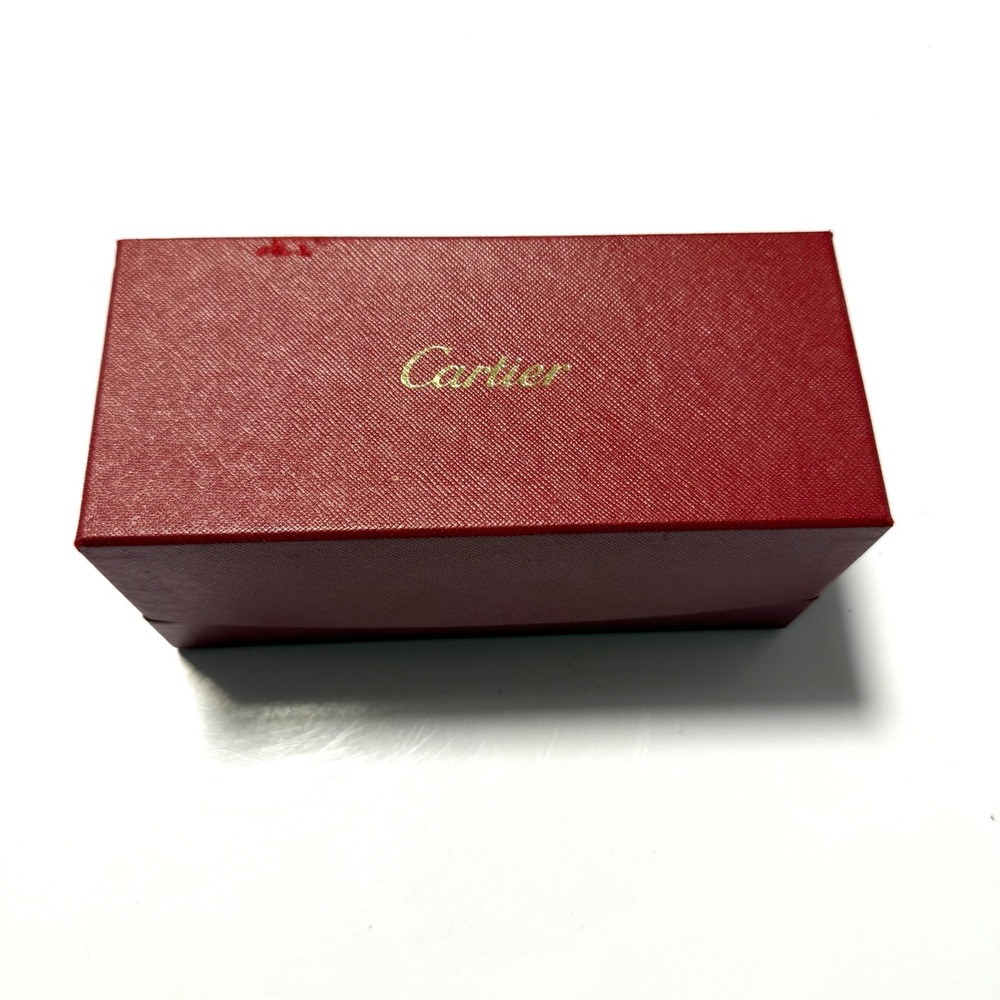 Cartier Red Textured Gift Presentation Storage Box Empty 7 x 3.125 x 3.25"